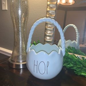 Rae Dunn HOP Blue Easter Basket